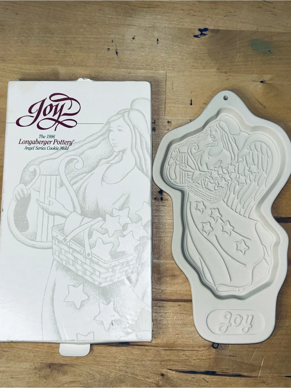 Complete Set of 3 Longaberger Peace Joy Snow Friends Cookie Molds 1993-97 Boxed